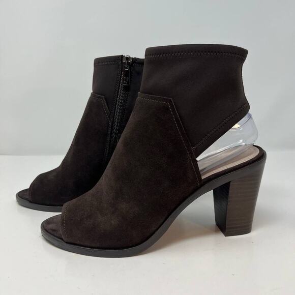 Donald J Pliner Women's Kleo Open Toe Ankle Bootie Size 9M Brown - Picture 7 of 13